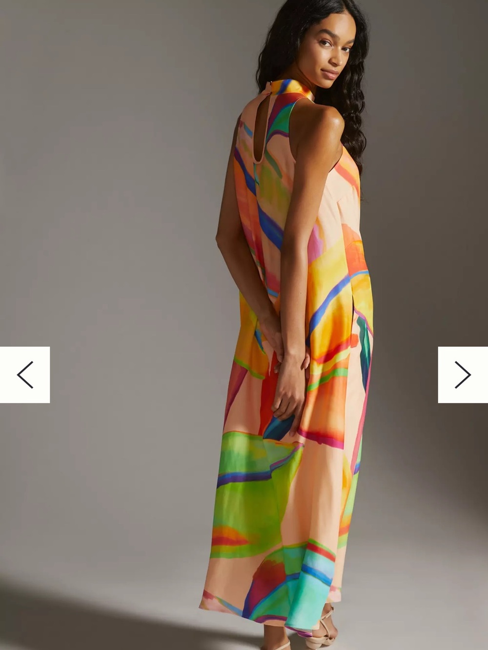 FARM Rio Multi-Color Abstract High-Neck Maxi Dress - Picture 3 of 13
